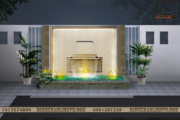 Mẫu đài nước tràn đẹp, độc đáo